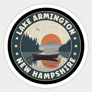 Lake Armington New Hampshire Sunset Sticker